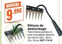 Râteau de desherbage