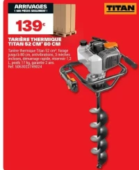 TARIÈRE THERMIQUE TITAN 52 CM³ 80 CM