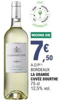 A.O.P Bordeaux La Grande Cuvée Dourthe 75 cl