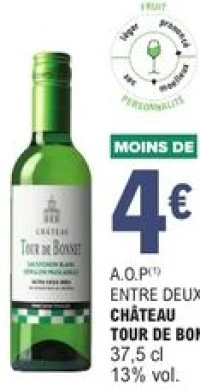 A.O.P Entre-Deux-Mers Château Tour de Bonnet 37,5 cl