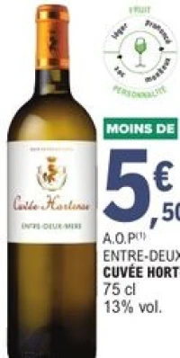 A.O.P Entre-Deux-Mers Cuvée Hortense 75 cl