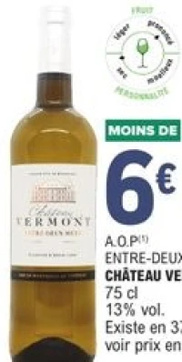 A.O.P Entre-Deux-Mers Château Vermont 75 cl
