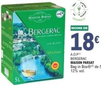 A.O.P Bergerac Maison Parsat Bag in Box de 5 L
