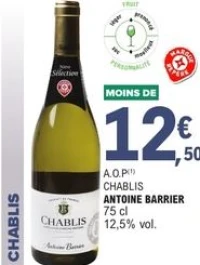 A.O.P Chablis Antoine Barrier