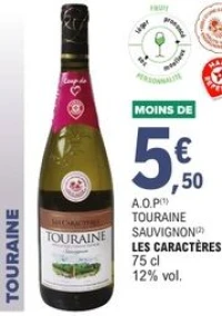 A.O.P Touraine Sauvignon Les Caractères