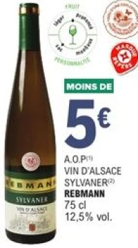 Vin d'Alsace Sylvaner Rebmann