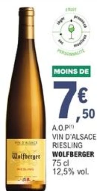 Vin d'Alsace Riesling Wolfberger