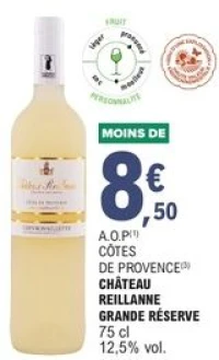 A.O.P CÔTES DE PROVENCE CHÂTEAU REILLANNE GRANDE RÉSERVE