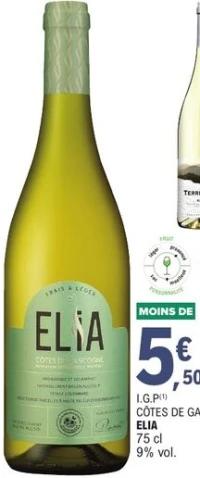 I.G.P Côtes de Gascogne ELIA 75 cl