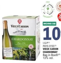 PAYS D'OC VIEUX CARION CHARDONNAY Bag in Box