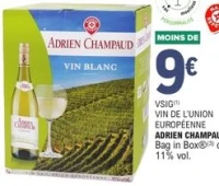VSIG Vin de l'Union Européenne Adrien Champaud Bag in Box