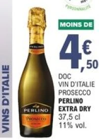 DOC Vin d'Italie Prosecco Perlino Extra Dry 37,5 cl