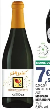 VIN D'ITALIE ASTI MOSCATO NEIRANO PITULÉ