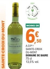 A.O.P Sainte-Croix Du-Mont Domaine de Baure