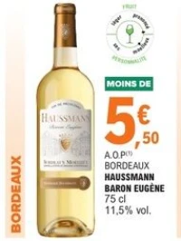 A.O.P Bordeaux Haussmann Baron Eugène