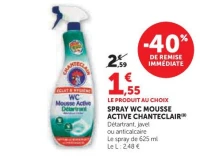 Spray WC Mousse Active Chanteclair (Anticalcaire)
