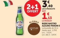 BIERE NASTRO AZZURO PERONI 5°