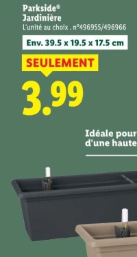 Parkside Jardinière 39.5 x 19.5 x 17.5 cm