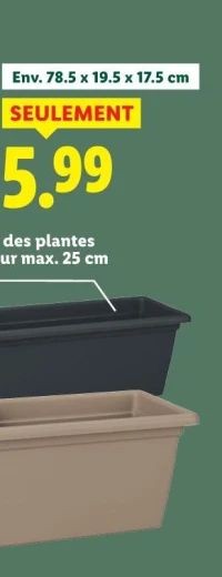 Parkside Jardinière 78.5 x 19.5 x 17.5 cm