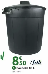 Poubelle 80 L