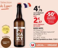 BIERE NEPO IPA Pohazy 5,2° ou Neipa milkshake tropical 6,8°