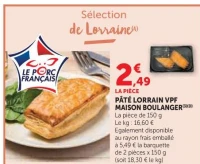 PÂTÉ LORRAIN VPF MAISON BOULANGER