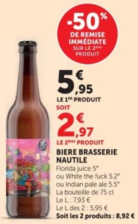 BIERE BRASSERIE NAUTILE