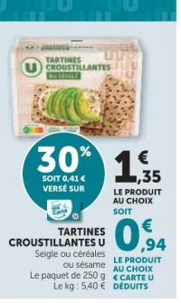 TARTINES CROUSTILLANTES U