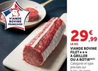 Viande Bovine Filet à griller ou à rôtir
