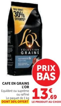 CAFE EN GRAINS L'OR Suprême