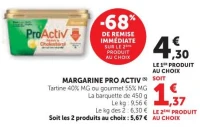 Margarine Pro Activ (Tartine ou gourmet)