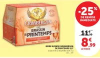 BIERE BLONDE GRIMBERGEN DE PRINTEMPS 5,5°