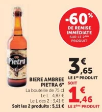 BIERE AMBREE PIETRA 6°