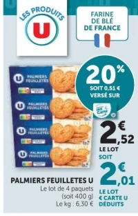 PALMIERS FEUILLETES U