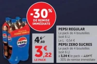 PEPSI REGULAR ou PEPSI ZERO SUCRES
