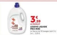 LESSIVE LIQUIDE PRIX MINI