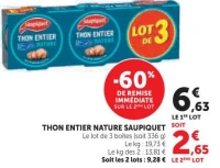 Thon Entier Nature Saupiquet