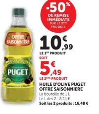 Huile d'Olive Puget Offre Saisonniere