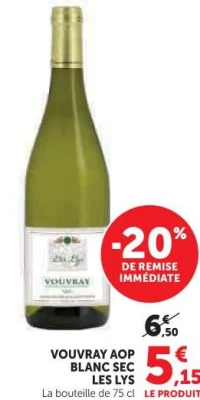 VOUVRAY AOP BLANC SEC LES LYS