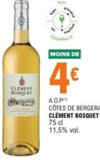 Côtes de Bergerac Clément Bosquet 75 cl