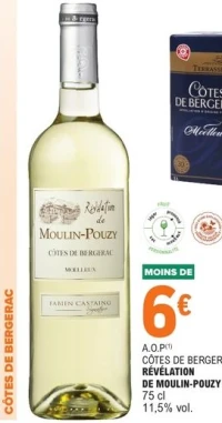 Côtes de Bergerac Révélation de Moulin-Pouzy 75 cl