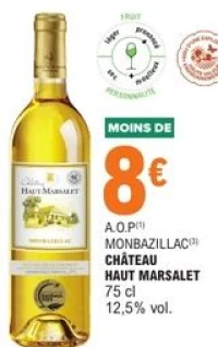 A.O.P Monbazillac Château Haut Marsalet