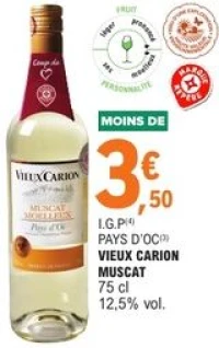 I.G.P Pays d'Oc Vieux Carion Muscat