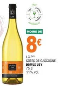 I.G.P CÔTES DE GASCOGNE DOMUS UBY