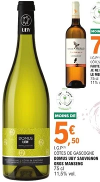 I.G.P CÔTES DE GASCOGNE DOMUS UBY SAUVIGNON GROS MANSENG