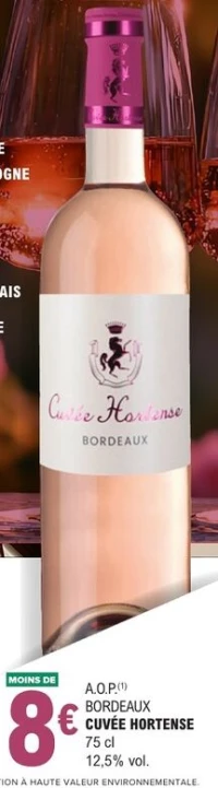 A.O.P. Bordeaux Cuvée Hortense