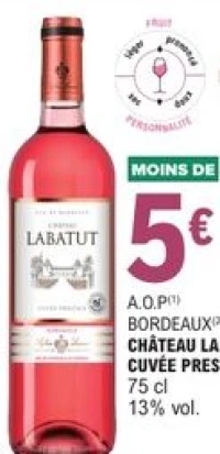 A.O.P Bordeaux Château Labatut Cuvée Prestige