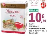 A.O.P Bergerac Terrasses d'Autan Bag in Box 3 L