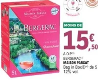 A.O.P Bergerac Maison Parsat Bag in Box 5 L