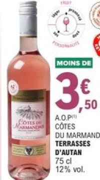 A.O.P Côtes du Marmandais Terrasses d'Autan